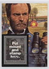 1996 USPS Stampers Cards Civil War William T Sherman 0n8