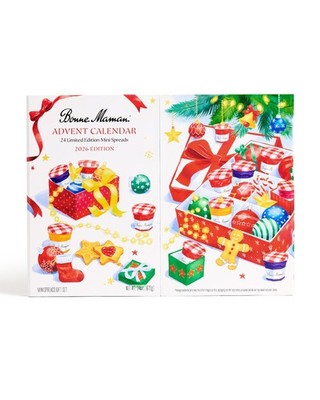 Bonne Maman 2026 Limited Edition Advent Calendar, 24 Mini Spreads