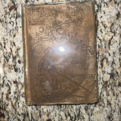 Mark TWAIN /The Adventures of TOM SAWYER, 1876, Early First Edition, Leather