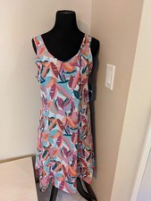 Reel Legends Sleeveless Sz. M Tropical Activewear Dress New w/Tags
