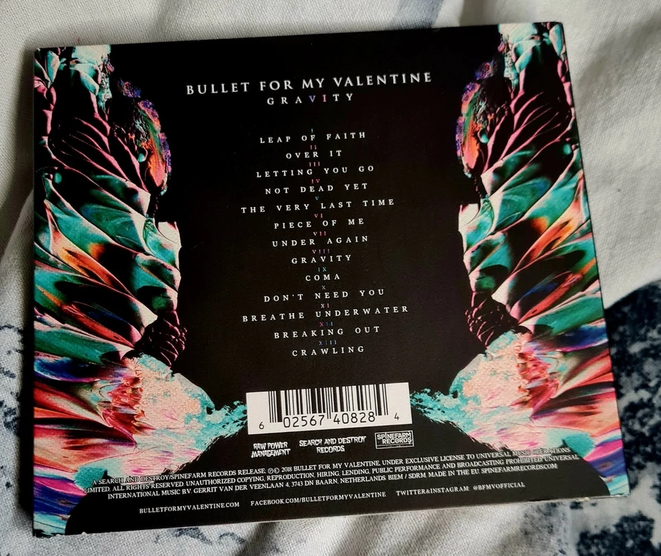 BULLET FOR MY VALENTINE - GRAVITY * CD DELUXE * Album 2018 wie Neu Explicit - Bild 2 von 3