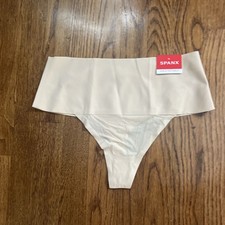 New Women's SPANX Soft Nude Undie-tectable Thong Panty Size Large SP0115