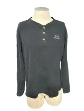 Real Tree Mens Long Sleeve Thermal Shirt XL Black