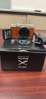 FUJIFILM X-M1 16.3MP Mirrorless Digital Camera Body BROWN -Near Mint- 