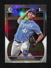 2023 Bowman Draft - Coleman Picard Chrome Refractor 1st Bowman #BDC-161 Royals