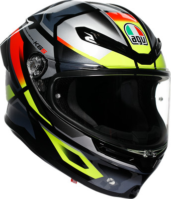 AGV K6 S Helmet - Erazer - Black/Red/Yellow Fluo - Large 2118395002-026-L