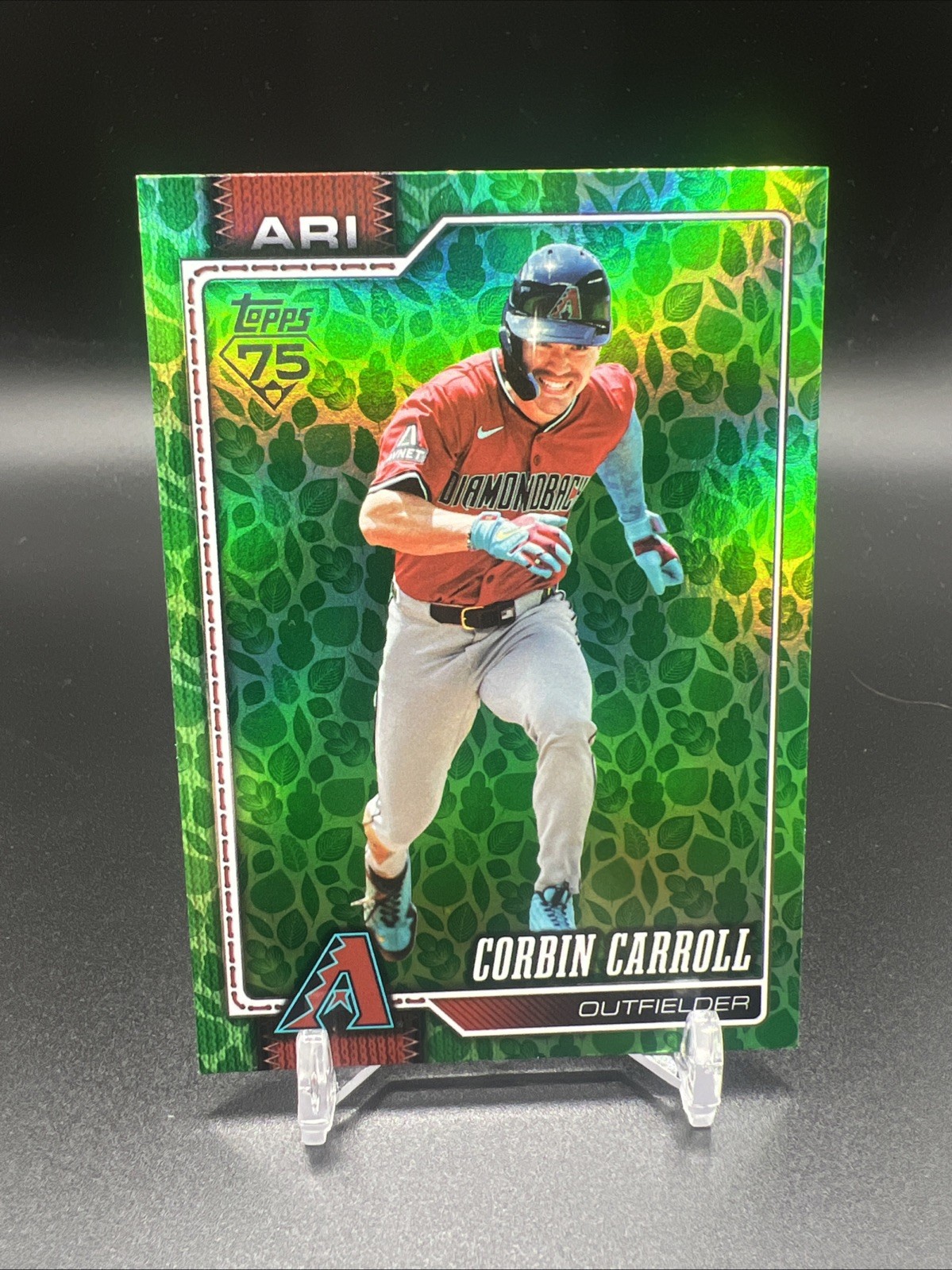Corbin Carroll 2026 Topps Series 1 - #314 - Green Holiday Leaf Easter