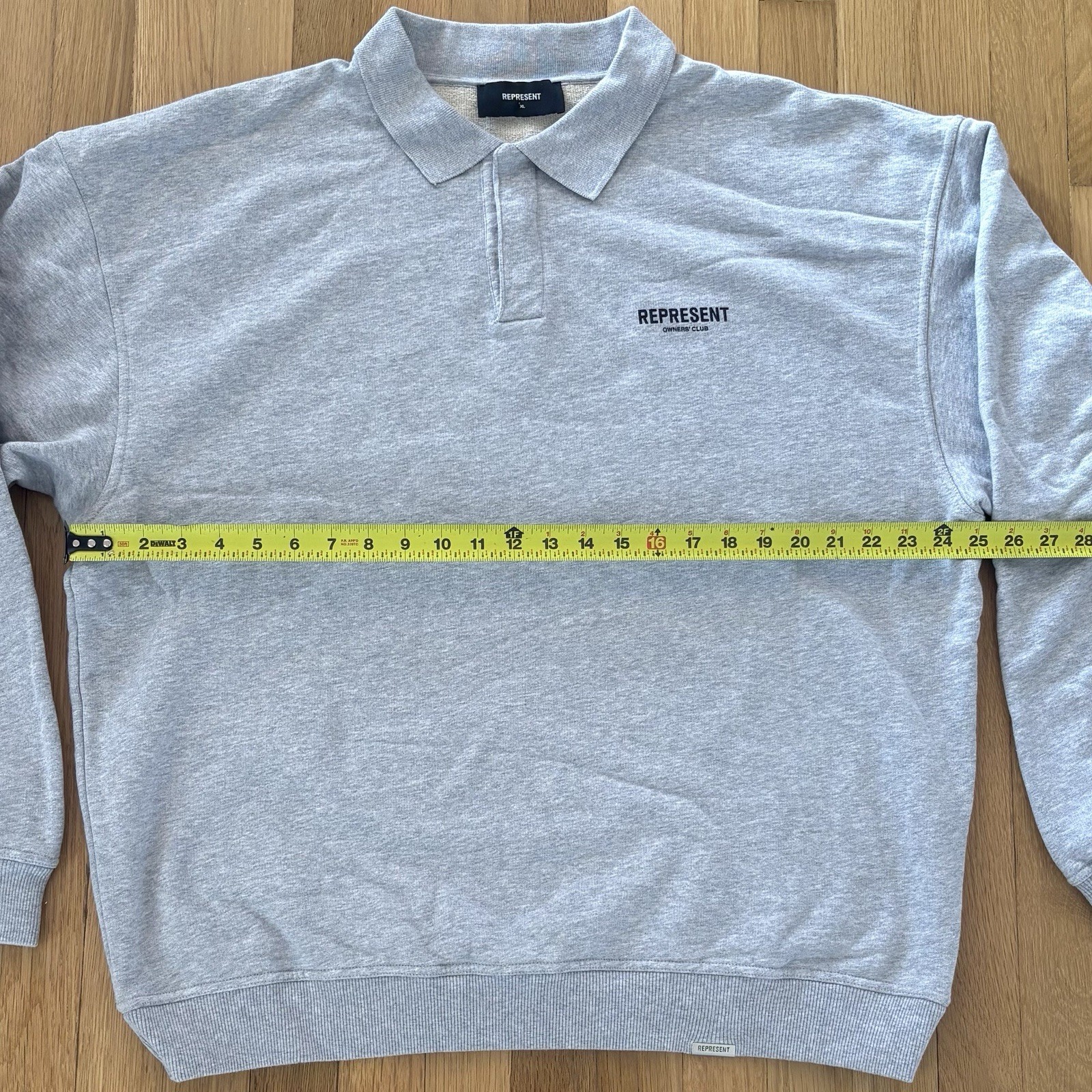 Represent Sweatshirt Quarter Button Down Pullover… - image 7