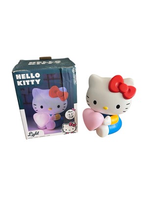 Hello Kitty Tischleuchte Kunststoff batteriebetrieben Neu mit Etikett 6,3'' hoch UVP £25 
