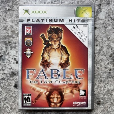 Fable: The Lost Chapters Xbox Platinum Hits with Manual and Case