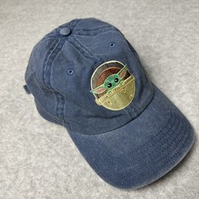 Star Wars Hat Cap Strap Back Blue Baby Yoda Embroidered One Size Adjustable