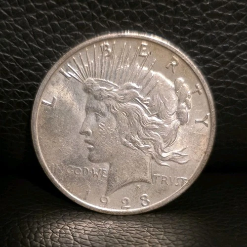 1923 Peace Dollar $1 Silver Coin Circulated Business Strike Uncertified