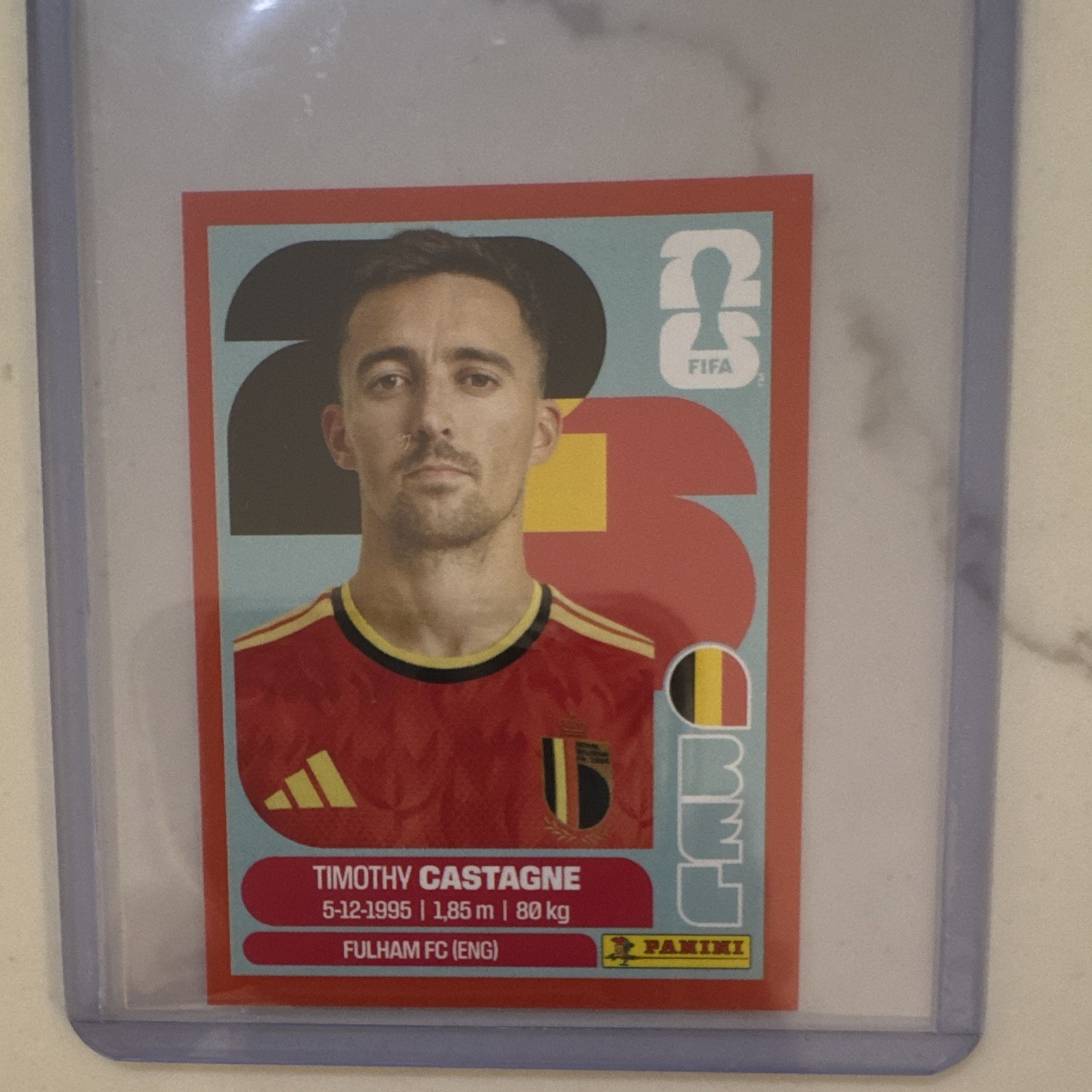 Panini FIFA World Cup 2026 Timothy Castagne BEL 4 Belgium Soccer Card 2026