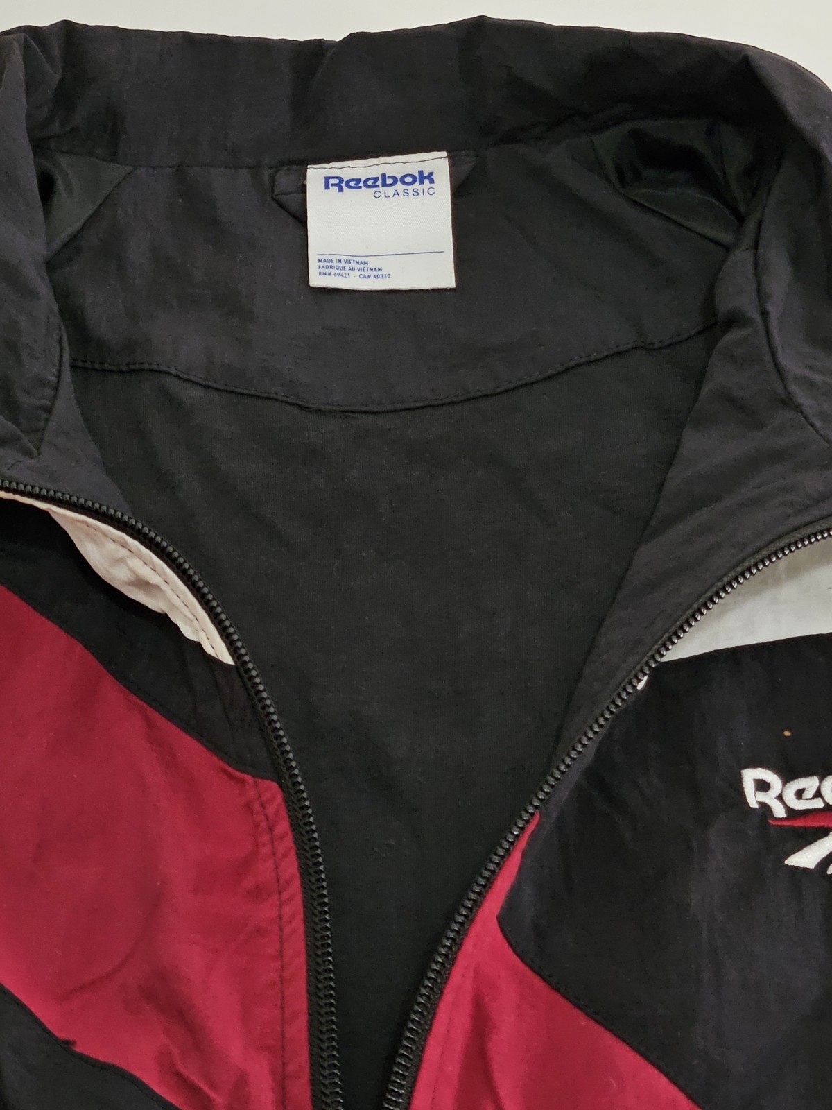 Reebok Classics Vector Track Jacket Black White R… - image 4