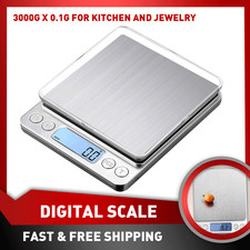 Digital 3000g x0.1g Scale Jewelry Portable Pocket Balance Gram OZ. LCD Herb Gold