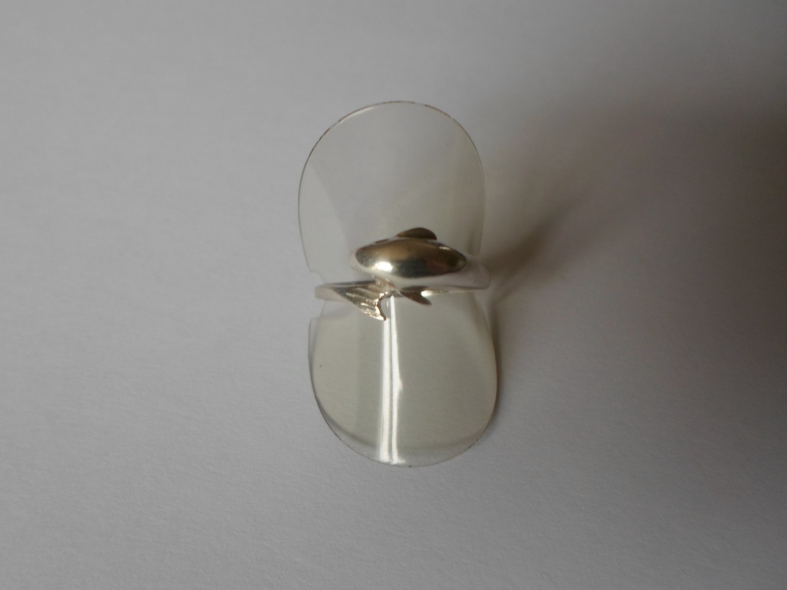 solid silver ring, dolphin, size 55 - image 9