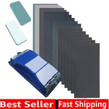 3-in-1 Wet Dry Sandpaper Set,48 Sheets of 80 to 3000 Grit Sand Paper,1 Sandpa...