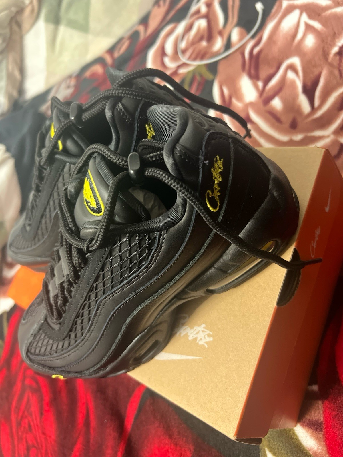 Genuine Corteiz Nike Air Max 95 Honey Black UK 4.5 Brand New In Box 🍯🍯 image 4