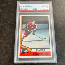 1974-75 O-Pee-Chee #163 Rick MacLeish PSA 8 NMMT PHILADELPHIA FLYERS