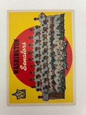 1959 TOPPS #397  WASHINGTON SENATORS  TEAM