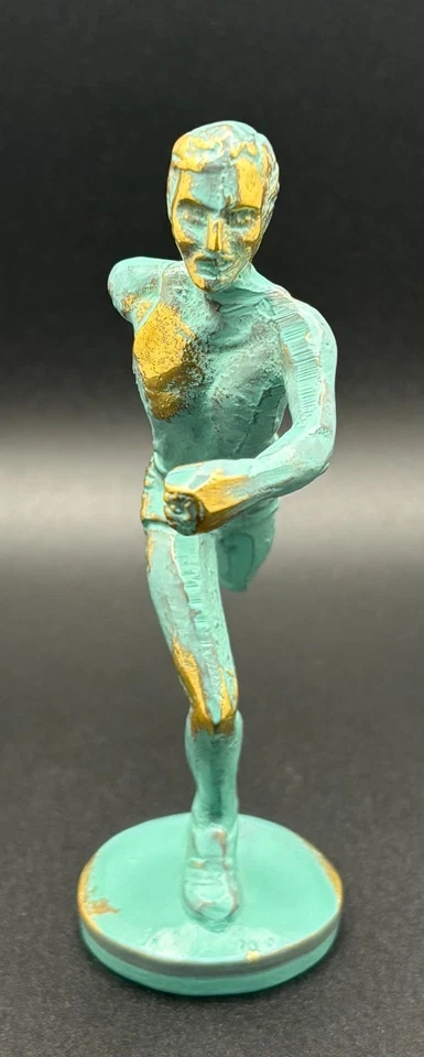 Réplica de estatua de corredor de pista de bronce del Museo Olímpico estatuilla 4,5" Foto 2 de 4