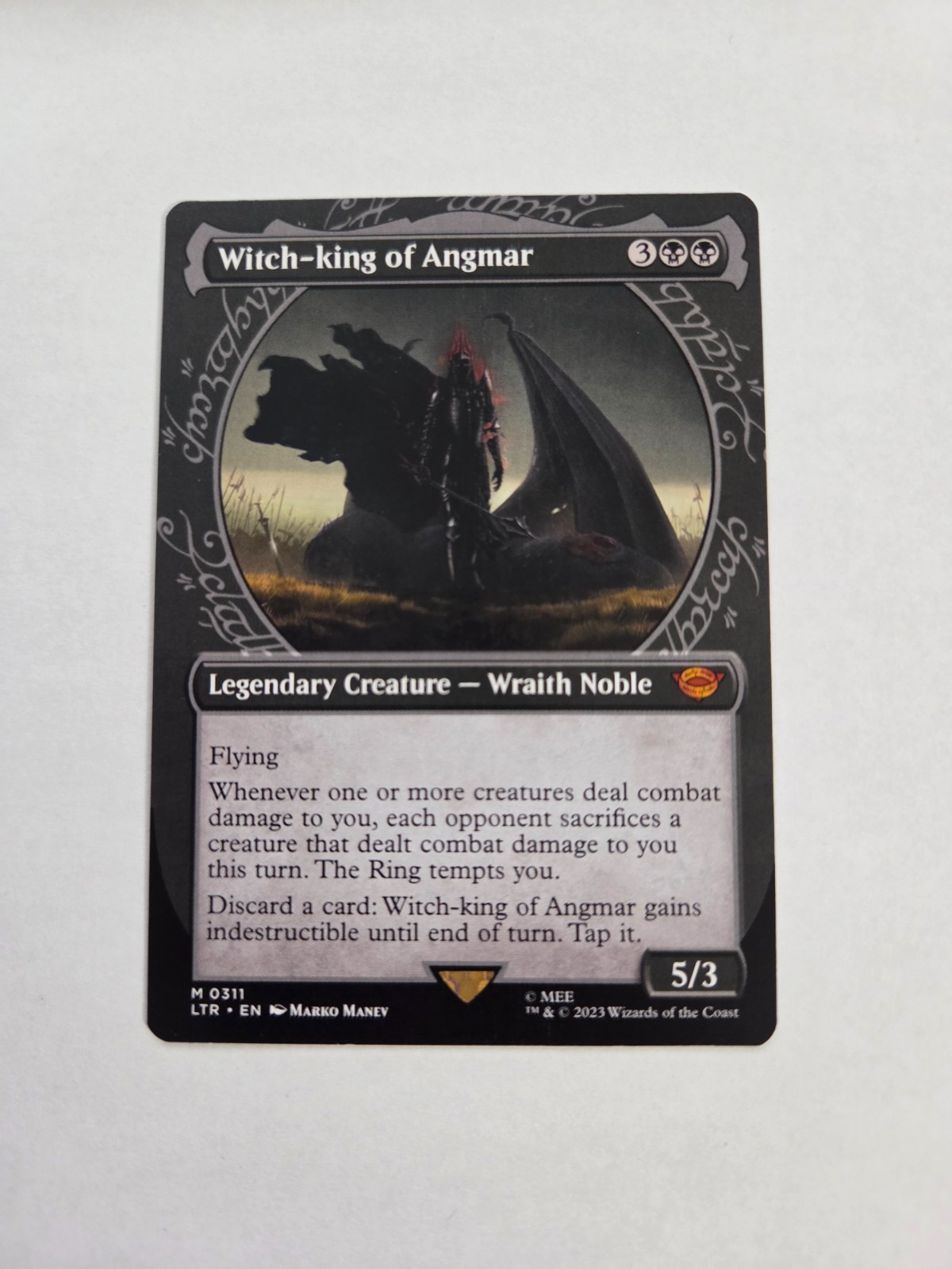 MTG Lord of the Rings-Witch-King of Angmar-NM-Showcase-311