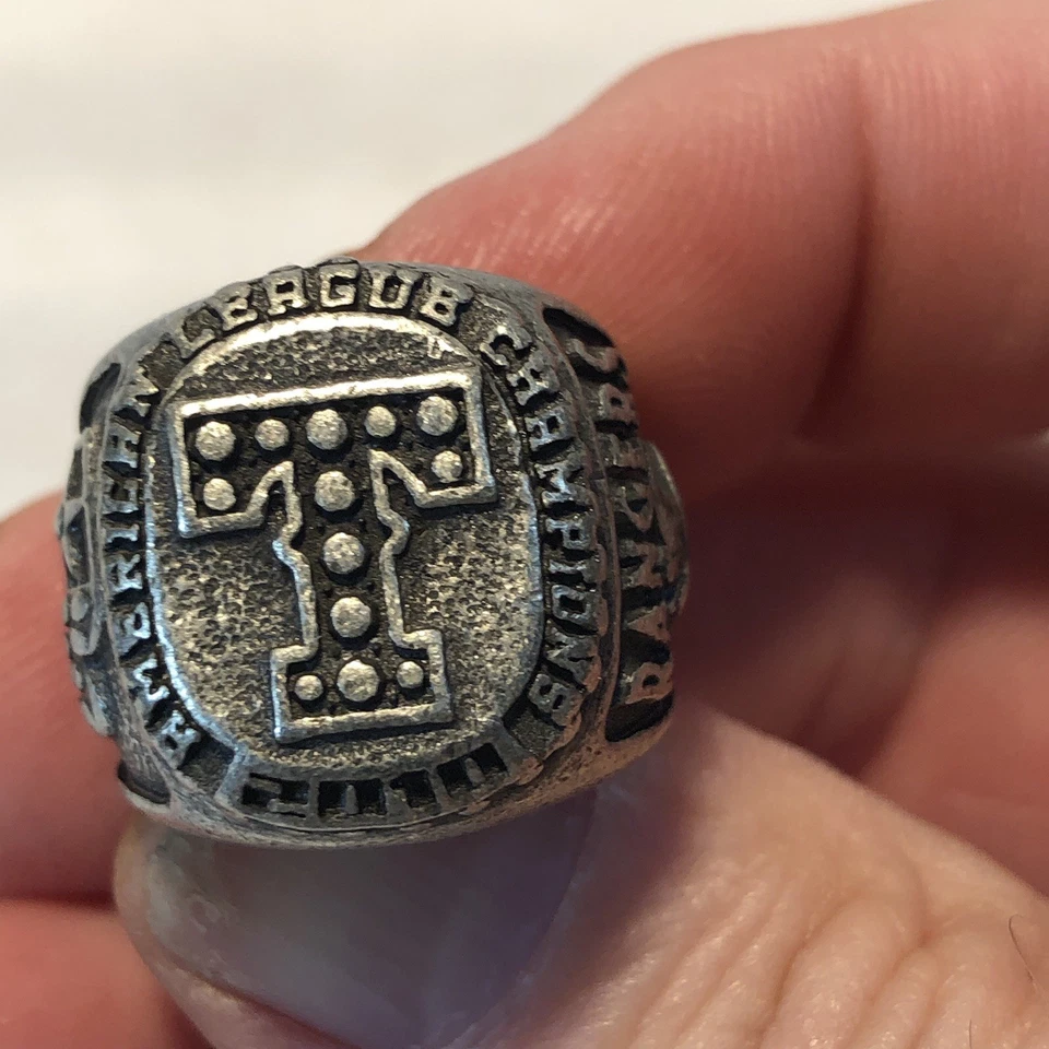 Anillo de peltre Texas Rangers MLB béisbol 2010 ALCS, sorteo promocional BALLPARK Foto 4 de 4