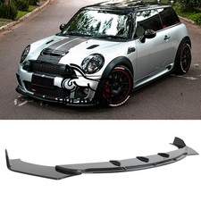 Gloss Black Front Bumper Lip Spoiler Splitter Body Kit For Mini Cooper R56 F56