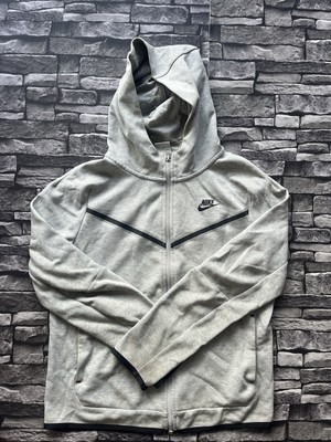 Nike Tech Hoodie Jungen Extra Large grau durchgehender Reißverschluss Jacke Größe 13-15 Jahre XL