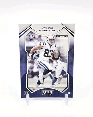 2021 Panini Playoff Kylen Granson Rookie Goal Line Blue Parallel No. 285