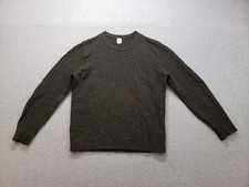 Gap Men Sweater L Dark Gray Knitted Crew Necl Long Sleeve Pullover Casual Warmer