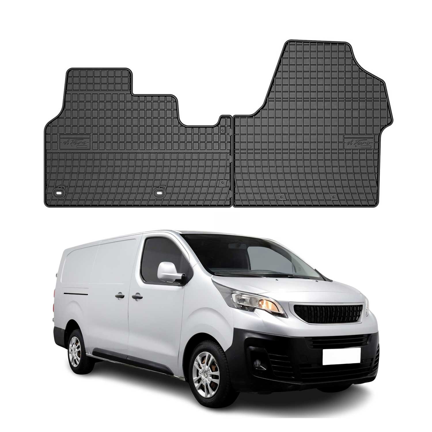 Tapis de sol Peugeot Expert III anti-saleté pour sol cabine avant 2016-2026