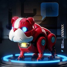 Mecha Dog Robot Interactive Toy Moves with Music and Sounds light up Eyes