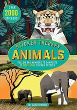 Sticker Therapy Animals: Follow the - Paperback, by Parragon Books Ltd - New h