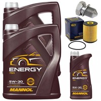 MotoröL Filter Set Mannol 5W-30 API 11 Liter + Schraube FüR VW Phaeton 6.0 W12