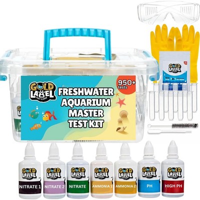 Freshwater Aquarium Master Test Kit   950+ Tests for pH, Ammonia, Nitrite & Nitr