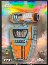 2025 Topps Chrome Star Wars AV-143 PIP Aurebesh Variation 73 /99 SP DEBUT
