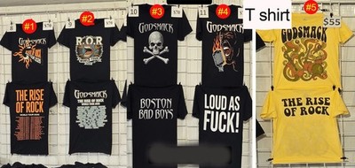 Godsmack The Rise of Rock World Tour Concert Merch 2026 T-Shirt Reprint