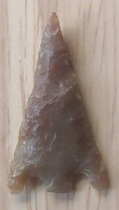 Neolithic Period Arrowhead Sahara Desert Africa 1 1/8 Inch Triangular Stemmed
