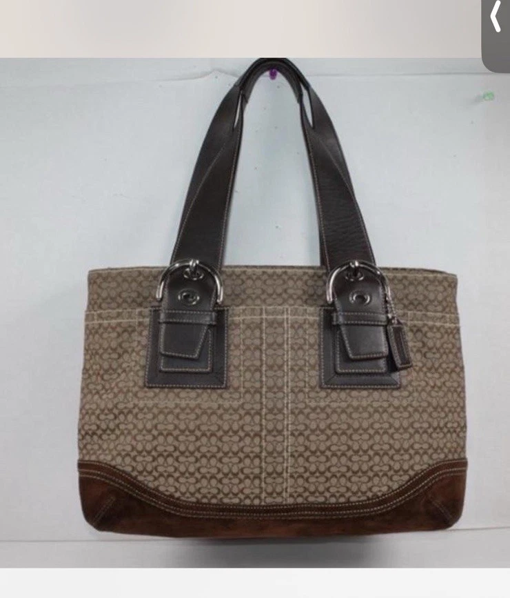Coach Suede Tote Bags for Women for sale - eBay