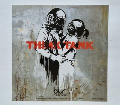 Original Banksy Blur Think Tank Promo Print