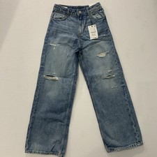 Zara Kids Jeans Girls 12/13 Years 156 cm Wide Leg Denim Pants NWT New