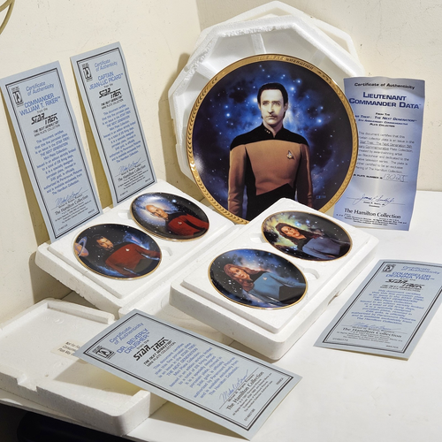 Konvolut 5 Star Trek Teller The Hamilton Collection