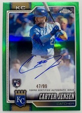 Carter Jensen Chrome 2026 Green /99 Auto