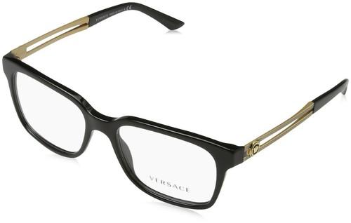 versace men's black eyeglasses