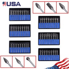 7 Types Dental Lab Tungsten Steel Carbide Burs Polishing Bur Drills Burrs 2.35MM