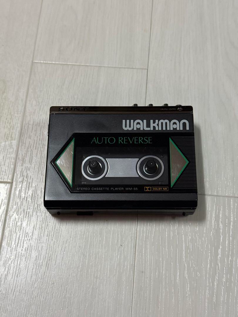 SONY Walkman Cassette Player WM-55 Black Portable Audio Used SONY Walkman Cassette Player WM-55 Black Portable Audio Used