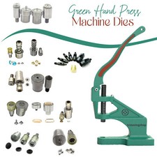 Green Machine Dies for Snap Popper Fasteners Rivets Eyelet Grommets Press Studs