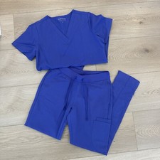 Mandala Scrubs Purple Scrub Set XS New