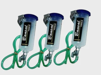 Lot De 3 Auxiliaire Réservoir à Carburant Pour Entretien BSA Norton 300ml Gourde - Photo 1/4